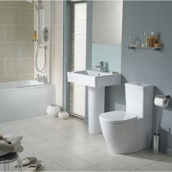 Cumpărături sigure Set vas wc cu functie de bideu si rezervor alimentare laterala Cube, Ideal Standard Connect E781701+E797101