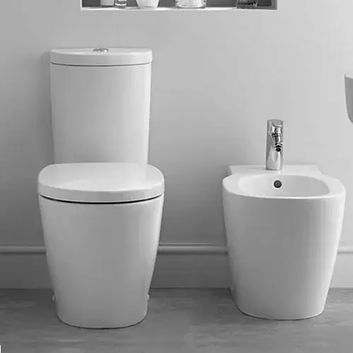 Cumpără acum Set vas wc BTW AquaBlade, cu rezervor alimentare inferioara Arc, Ideal Standard Connect E039701+E785601