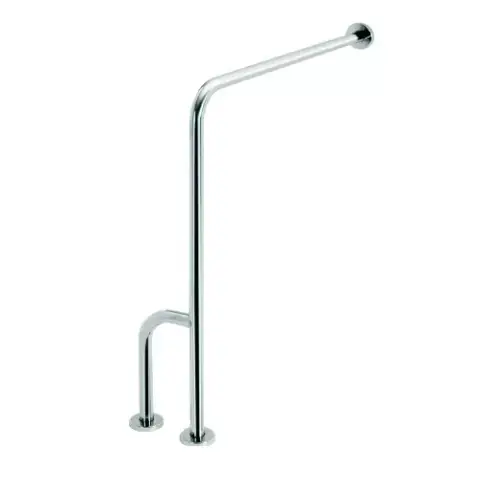 Bara de siguranta perete - podea cu picior de sprijin stanga pentru persone cu dizabilitati BEMETA seria HELP CROM 301112131 Ieftin