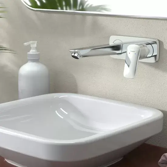 Ofertă limitată Baterie lavoar monocomanda incastrata, cu ventil, crom, Hansgrohe Logis 71220000