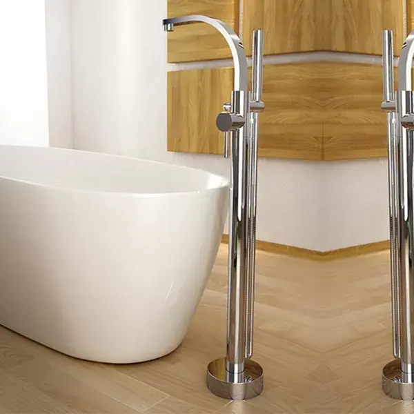 Popular Baterie cada dus freestanding, crom, Besco Decco II BW-DII-CH