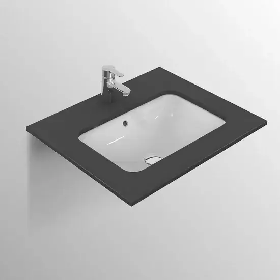 Lavoar dreptunghiular cu montaj sub blat, fara orificiu pentru baterie, Ideal Standard Connect Ultima șansă