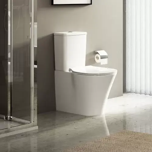Reducere Set vas wc BTW Aquablade cu rezervor Cube alimentare inferioara Ideal Standard seria Connect Air E013701+E073401