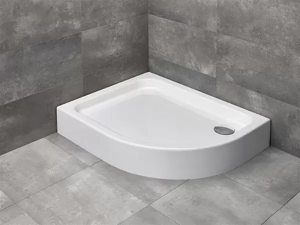 Cadita de dus asimetrica, acrilica, Radaway Laros E Compact Expediere rapidă