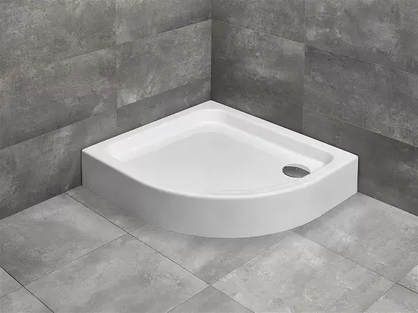 Cadita de dus asimetrica, acrilica, Radaway Siros E Compact Preț redus