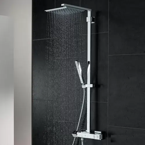 Sistem de dus fix si mobil cu baterie termostatata Grohe seria Eurocube XXL 26087000 Popular