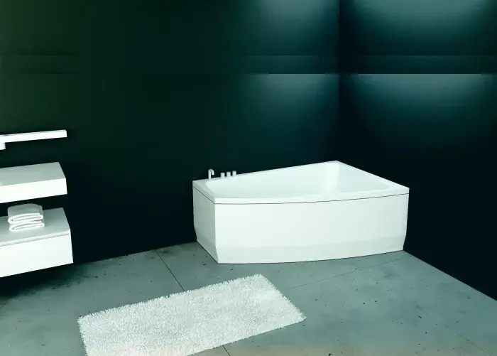 Panou pentru cada de baie asimetrica FIBREX seria SENSE II Popular