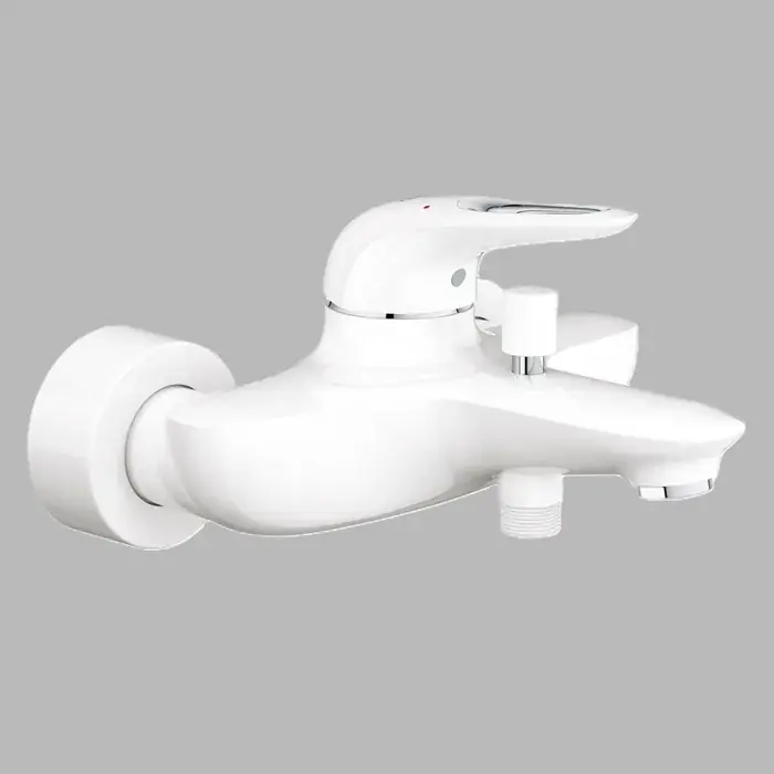 Super ofertă Baterie cada dus monocomanda alba Grohe seria Eurostyle 33591LS3