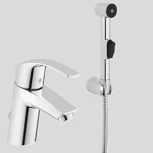 Baterie lavoar monocomanda cu dus igienic GROHE seria EUROSMART HYGIENICA 23124002 Ofertă specială