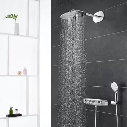 Sistem de dus incastrat cu baterie termostatata Grohe seria RainShower SmartControl 360 Duo Combi alb-crom 26443LS0 Cumpără acum