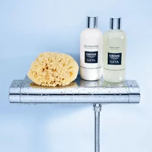 Baterie de dus termostatata cu etajera Grohe seria Grohterm 2000 34469001 Doar azi