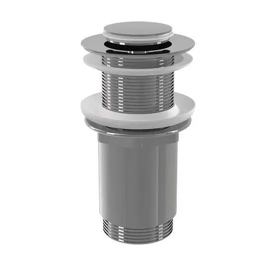 Ventil de lavoar, cu click-clack fara preaplin, cu dop mic, crom, AlcaDrain A394 Ofertă exclusivă