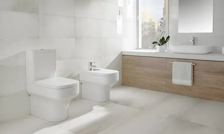Set vas wc BTW RIMLESS cu rezervor alimentare laterala GALA seria MID 4026101+4054601 Calitate înaltă
