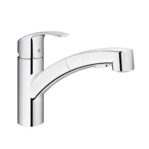 Baterie de bucatarie monocomanda cu dus extractibil H18 Grohe seria Eurosmart 30305DC0 Preț mic