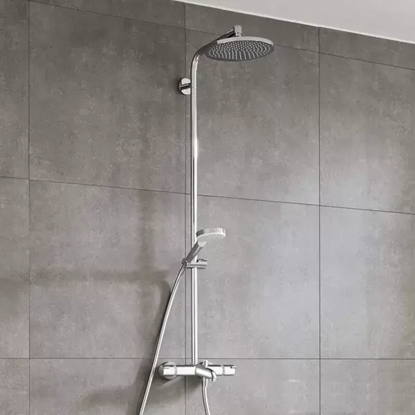 Reduceri Sistem cada dus fix si mobil cu baterie termostat Hansgrohe seria Crometta E 240 1Jet 27320000