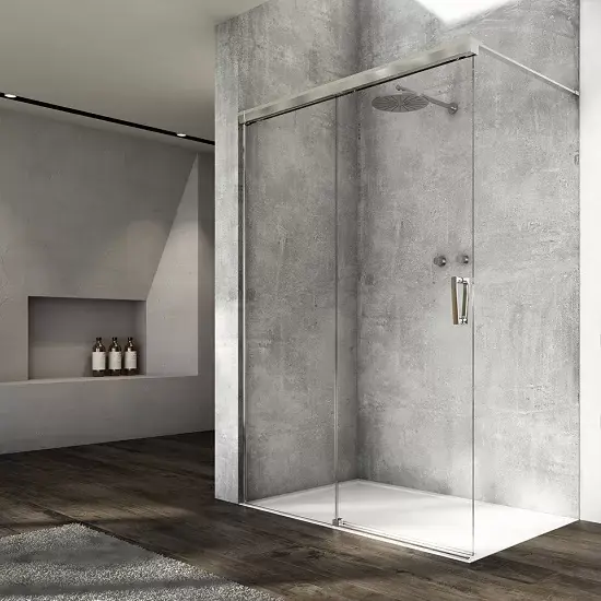 Expediere rapidă Perete de dus tip Walk-In, cu parte culisanta si parte fixa, Ronal Cadura CAW2
