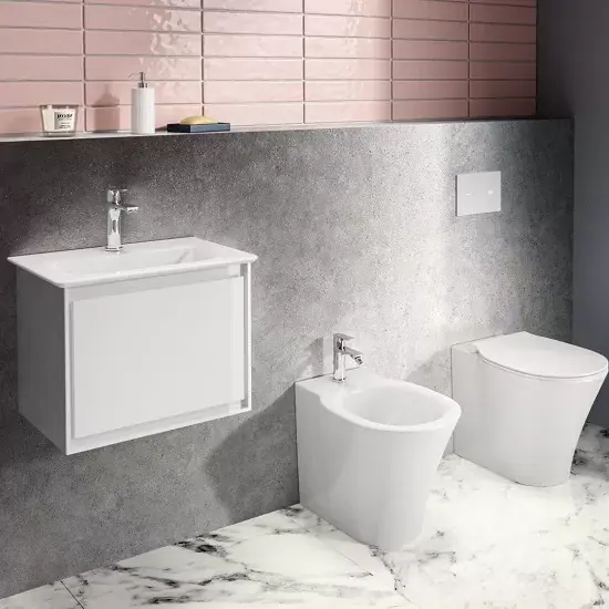 Preț mic Baterie lavoar monocomanda, tip Grande, subtire, fara ventil, crom, Ideal Standard Connect Air A7015AA