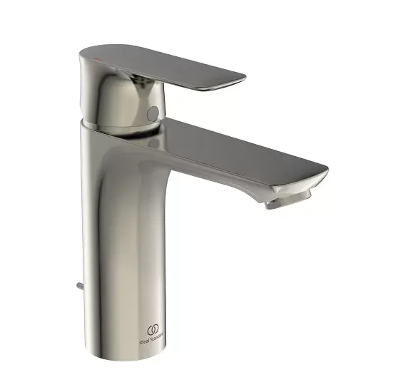 Baterie lavoar monocomanda, tip Grande, cu ventil, gri metalic (silver storm PVD), Ideal Standard Connect Air A7053GN Cumpără online