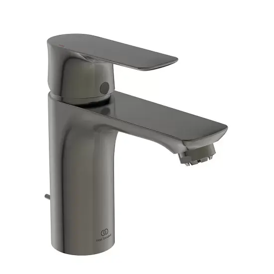 Baterie lavoar monocomnada, pentru presiune scazuta ND, cu ventil, gri inchis (magnetic grey PVD), Ideal Standard Connect Air A7022A5 Expediere rapidă