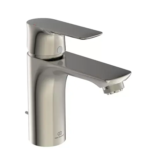 Baterie lavoar monocomnada, pentru presiune scazuta ND, cu ventil, gri metalic (silver storm PVD), Ideal Standard Connect Air A7022GN Disponibil imediat