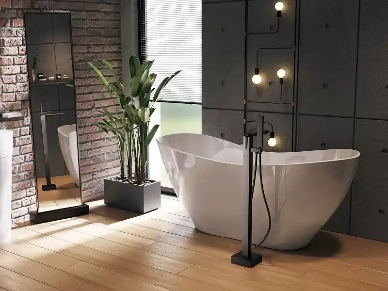 Cada de baie freestanding ovala, 170 cm, alba, Besco Viya WMD-170-V Lichidare de stoc