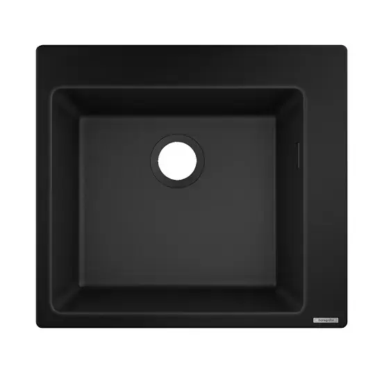 Reducere extra Chiuveta bucatarie SilicaTec S510-F450, negru grafit (graphite black), Hansgrohe 43312170