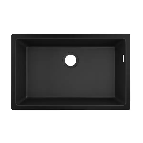 Chiuveta bucatarie SilicaTec S510-U660, montaj sub blat, negru grafit (graphite black), Hansgrohe 43432170 Calitate înaltă