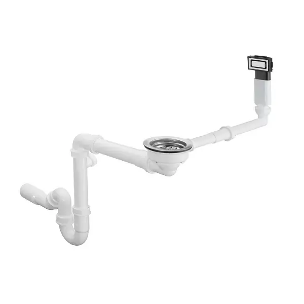 Calitate înaltă Sistem de scurgere cu preaplin D14-10, pentru chiuveta inox cu o cuva, Hansgrohe 43921800