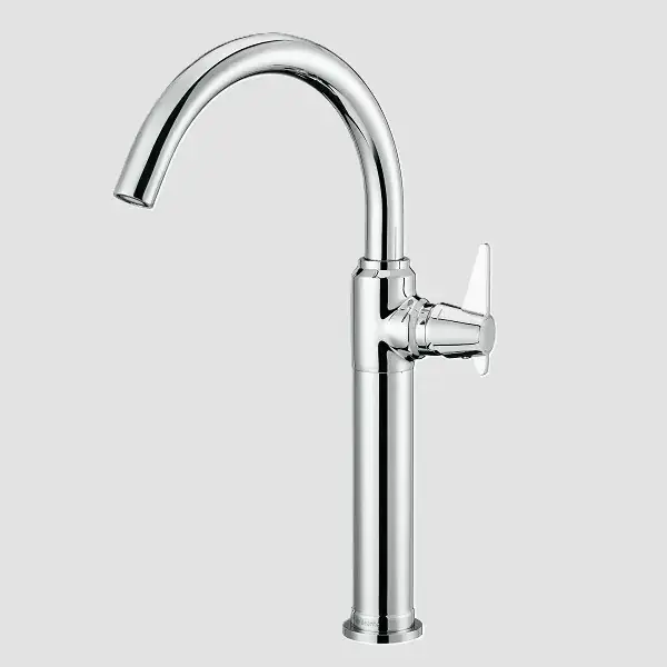 Baterie lavoar monocomanda retro inalta, fara ventil click-clck, crom, Deante Temisto BQT_020K Lichidare de stoc