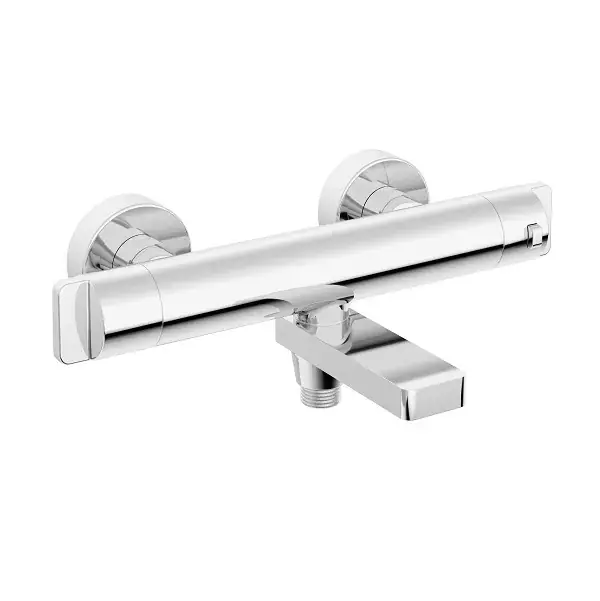 Doar azi Baterie cada dus termostatata, cu doua manere, fara set de dus, crom, Deante BCH_01BT