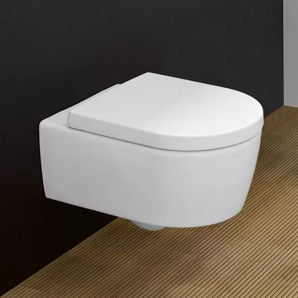 Set vas wc suspendat Direct Flush, cu capac soft close, Villeroy & Boch Avento 5656HR01 Calitate înaltă