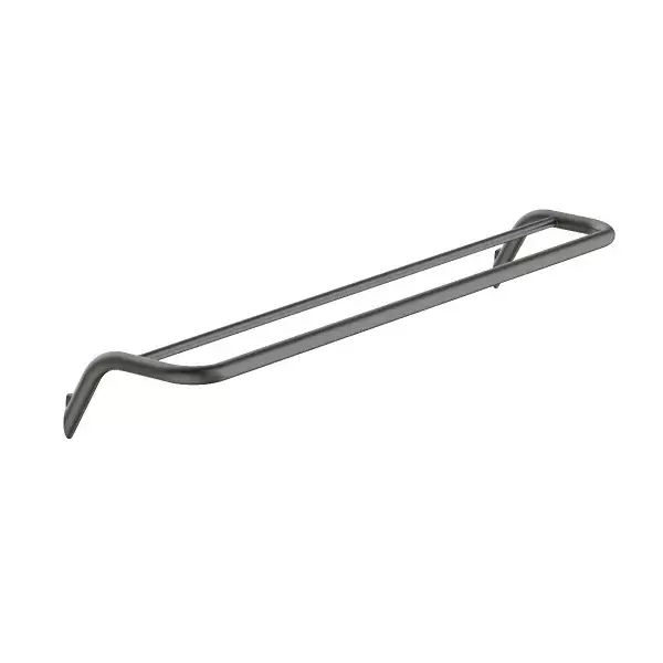 Ultima șansă Suport dublu prosop 60 cm, montaj pe perete, antracit mat, Deante Silia ADI_D631