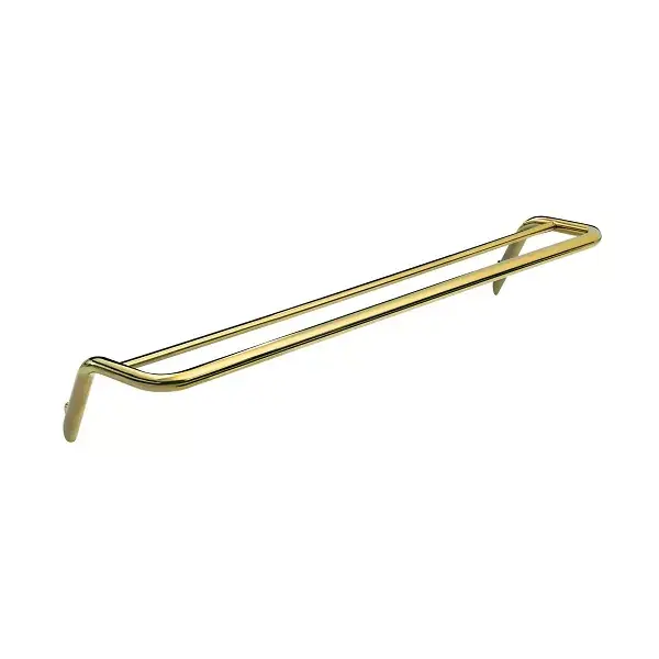 Suport dublu prosop 60 cm, montaj pe perete, auriu lucios, Deante Silia ADI_Z631 Reducere specială