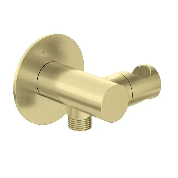 Reduceri Cot conector pentru furtun, cu maner pentru dusul mobil, auriu periat, Deante Silia NQS_R57K
