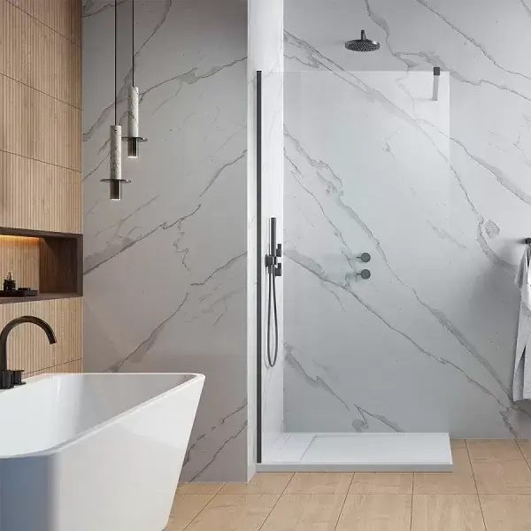 Perete de dus tip Walk-In, antracit periat, Radaway Modo New Brushed GunMetal II Ofertă