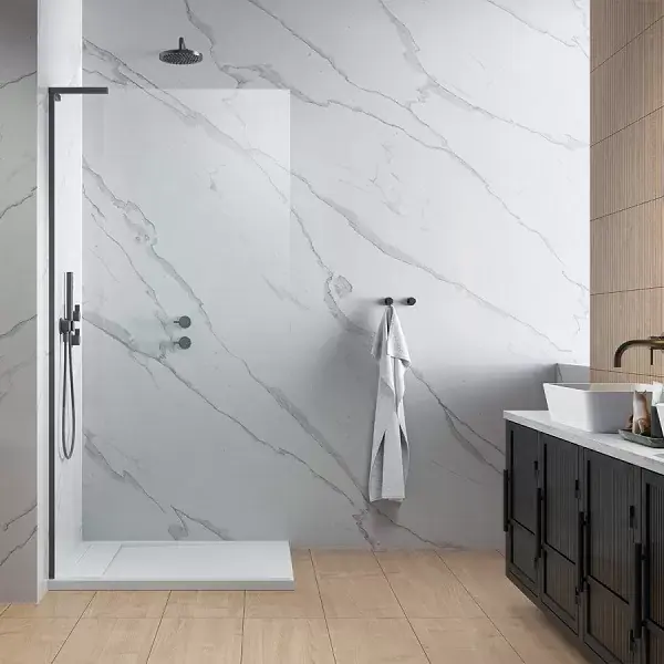 Ultima șansă Perete de dus tip Walk-In, cu stabilizator in forma de L, antracit periat, Radaway Modo SL Brushed GunMetal II