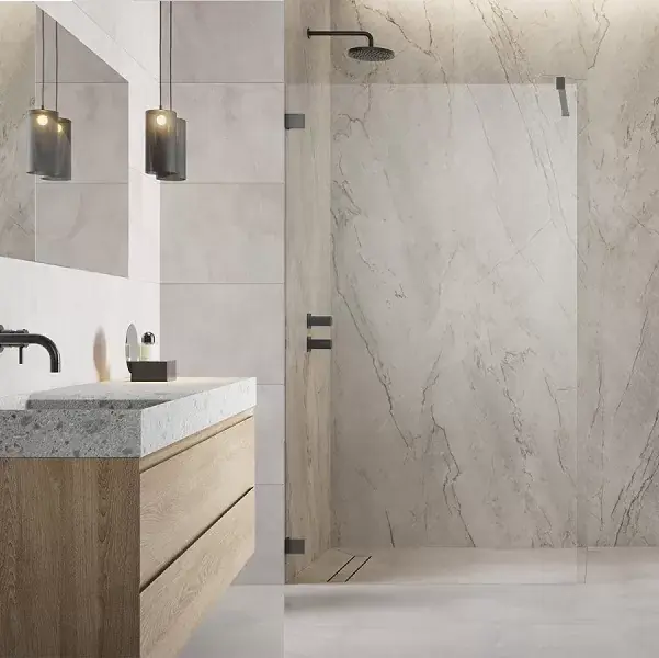 Retur gratuit Perete de dus, cu sistemul de fixare cu bride, Radaway Essenza Pro Brushed GunMetal Walk-in II