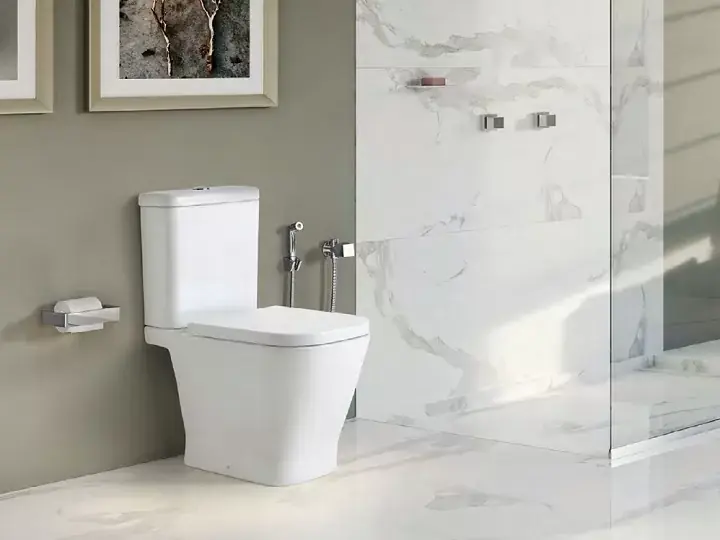 Set vas wc cu rezervor, cu alimentare inferioara, Roca The Gap Rimless 342479000+341470000 Comandă acum