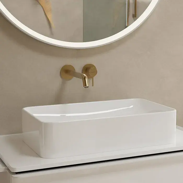 Livrare rapidă Baterie lavoar monocomanda incastrata, bronz satinat (Brushed Bronze), Hansgrohe Tecturis S 73351140