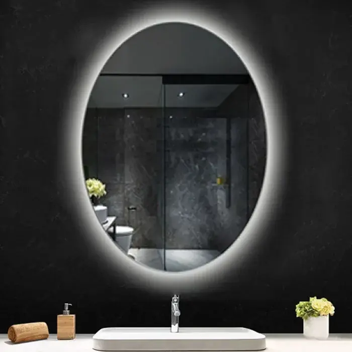 Oglinda ovala, iluminare LED si dezaburire, 60x80 cm, Fluminia Picasso Ambient 60, ML5-60-AMB Cumpără online
