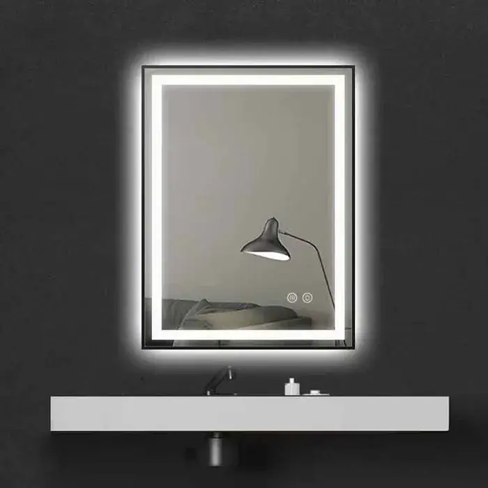Vezi acum Oglinda dreptunghiulara, iluminare LED si dezaburire, 60x80 cm, Fluminia Jacopo 60, ML8-60