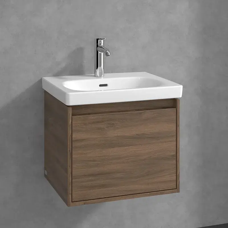 Set Mobilier de baie cu lavoar ceramic, stejar Arizona (Arizona Oak), Villeroy & Boch Skyla C78300VH+5A515501 Nu rata