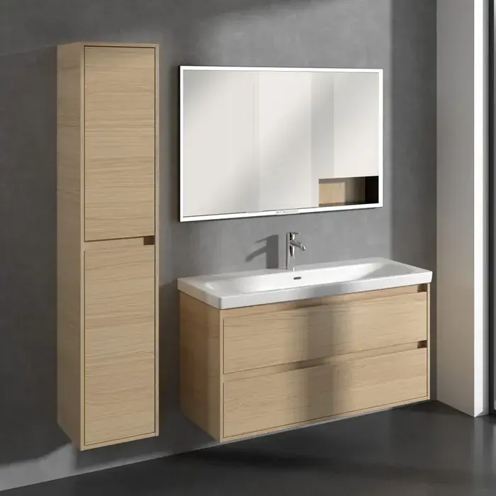 Dulap de baie inalt, 170 cm, stanga, stejar nordic (Nordic Oak), Villeroy & Boch Skyla C80100VJ Preț promoțional