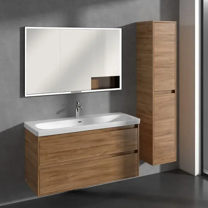 Dulap de baie inalt, 170 cm, dreapta, stejar Kansas (Kansas Oak), Villeroy & Boch Skyla C80101RH Super ofertă