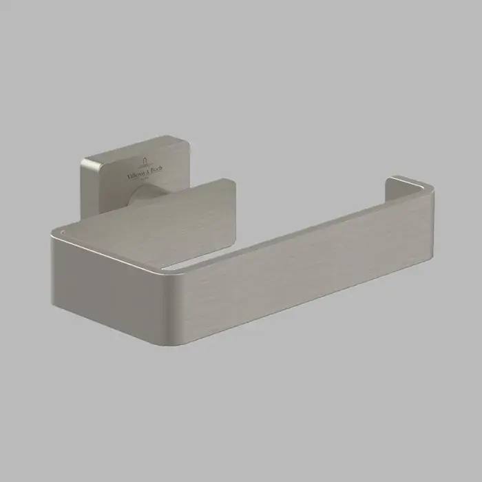 Preferatul clienților Suport hartie igienica, fara capac, nichel periat (Brushed Nickel Matt), Villeroy & Boch Elements Striking TVA15201400064
