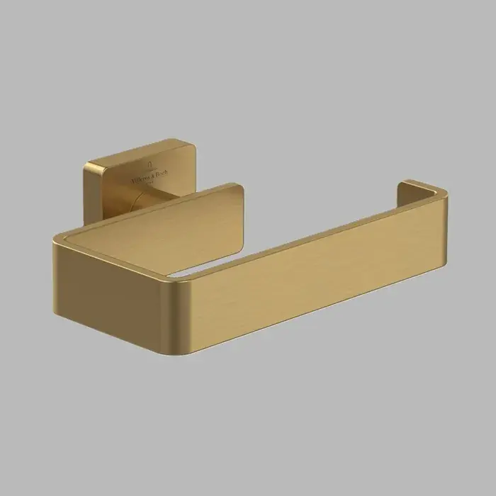 Preferatul clienților Suport hartie igienica, fara capac, auriu periat (Brushed Gold), Villeroy & Boch Elements Striking TVA15201400076