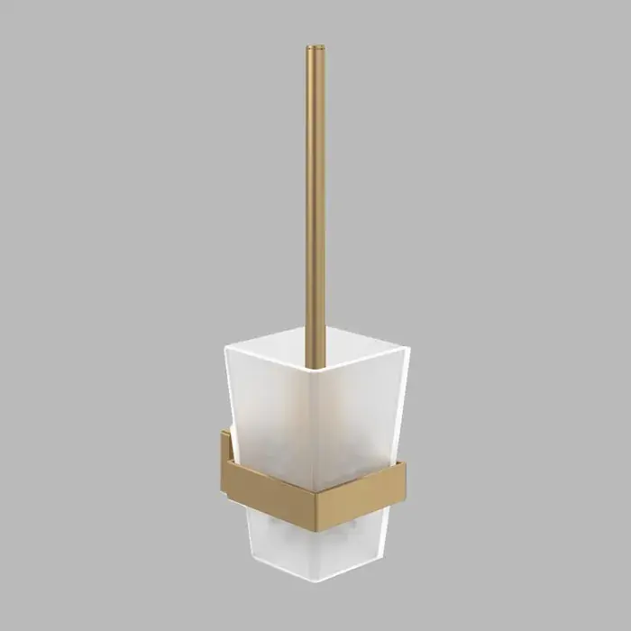 Expediere rapidă Set perie de toaleta, cu suport, auriu periat (Brushed Gold), Villeroy & Boch Elements Striking TVA15201700076