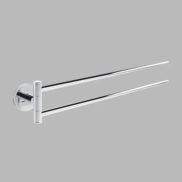 Reducere de preț Suport pentru prosop, cu brat dublu, 427 mm, crom lucios, Villeroy & Boch Elements Tender TVA15103800061