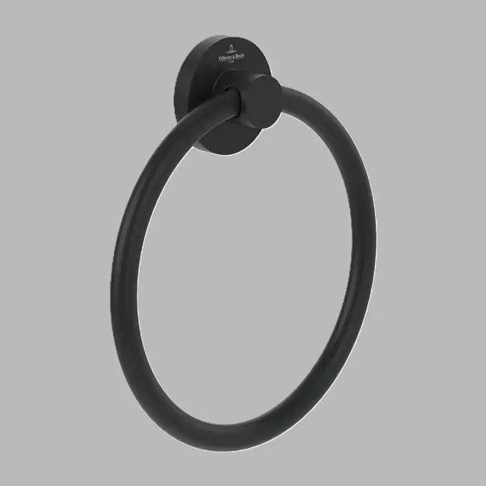 Suport pentru prosop, inelar, 164 mm, negru mat (Matt Black), Villeroy & Boch Elements Tender TVA151005000K5 Popular