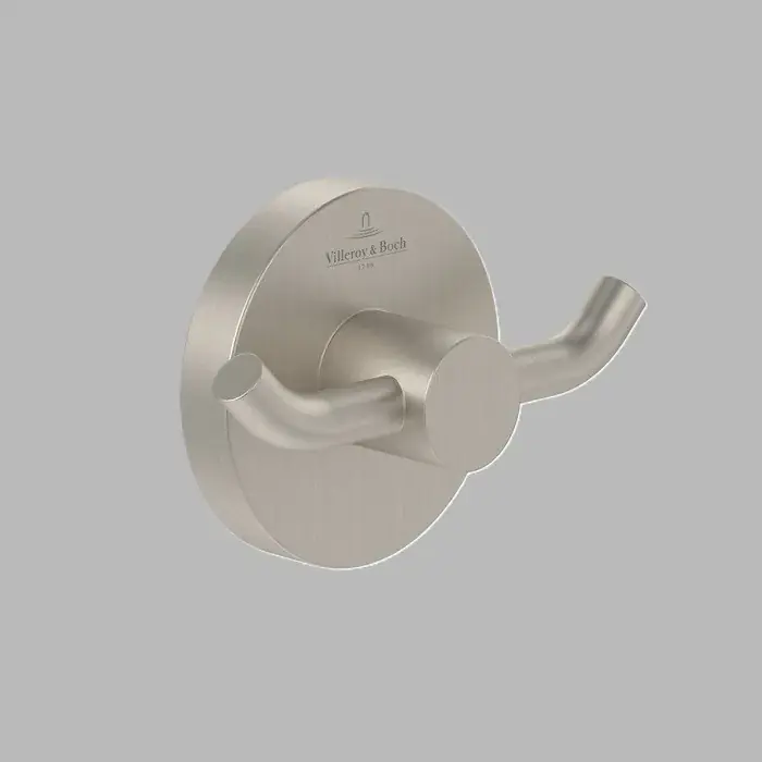 Bestseller Cuier dublu baie, fixare ascunsa, nichel periat (Brushed Nickel Matt), Villeroy & Boch Elements Tender TVA15101200064